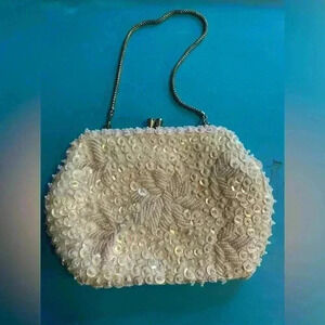 Du-Val Hand Beaded Evening Bag -  Brides Bag - Cruise Wear - Made in Hong Kong